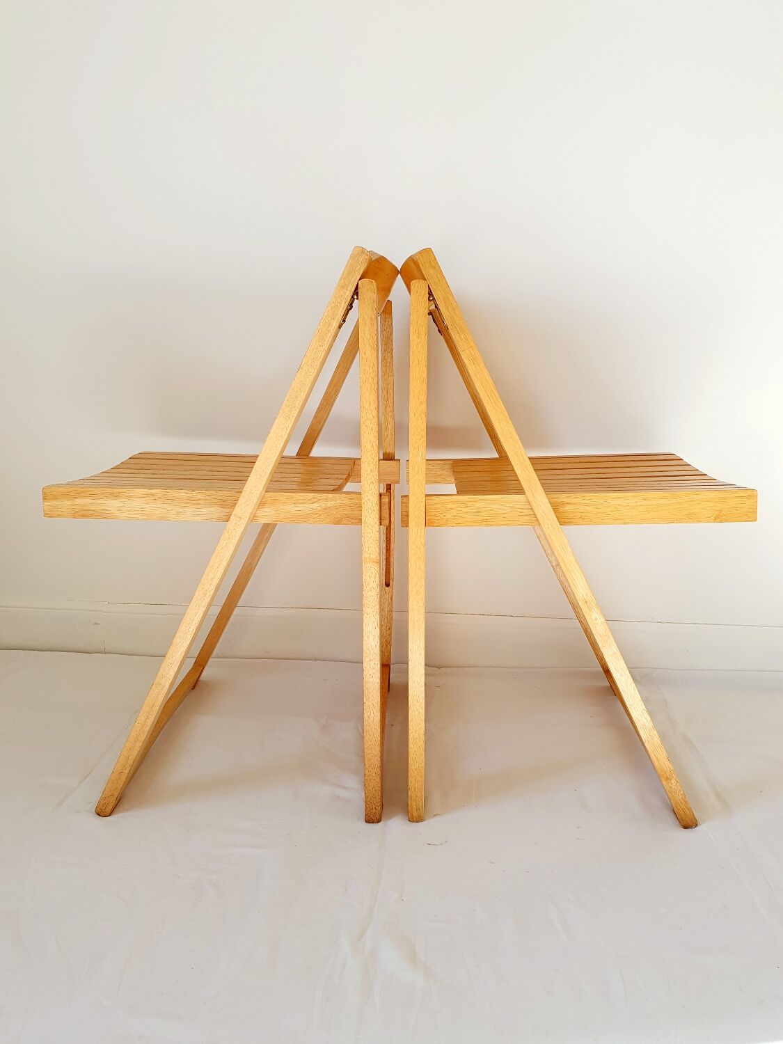Paire de chaises pliantes