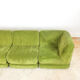 Vintage green velvet elemental sofa