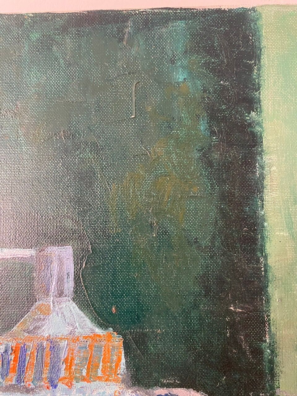 Old painting, still life with bottles signed Milliquet (1896-1982)