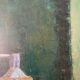 Old painting, still life with bottles signed Milliquet (1896-1982)