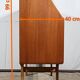 Secretary in Teak, stamped LB Kofod-Larsen, Denmark – 1960