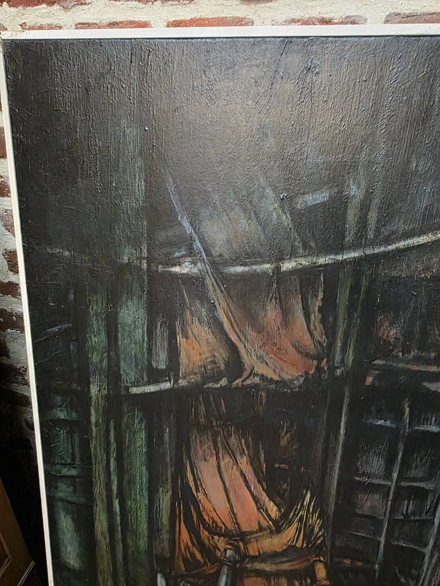 Tableau huile sur toile des années 50/70