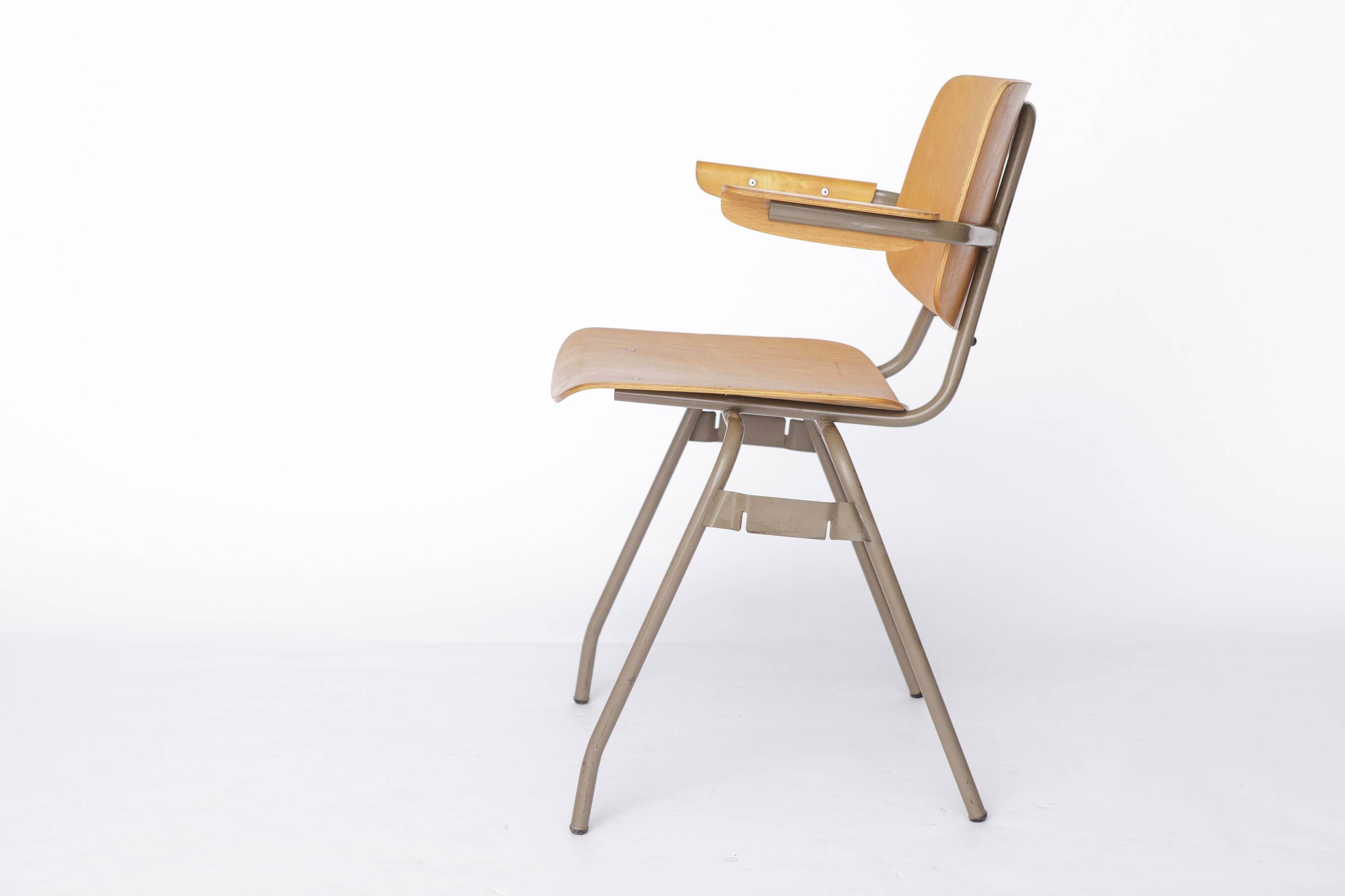 Set of 6 Kho Liang Ie Stackable Chairs – CAR Katwijk, 1950s Mid-Century