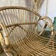 Pair of vintage rattan armchairs