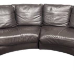 Roche Bobois Vintage Leather Sofa, Leather Sofa, Original Leather Sofa