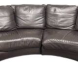 Roche Bobois Vintage Leather Sofa, Leather Sofa, Original Leather Sofa