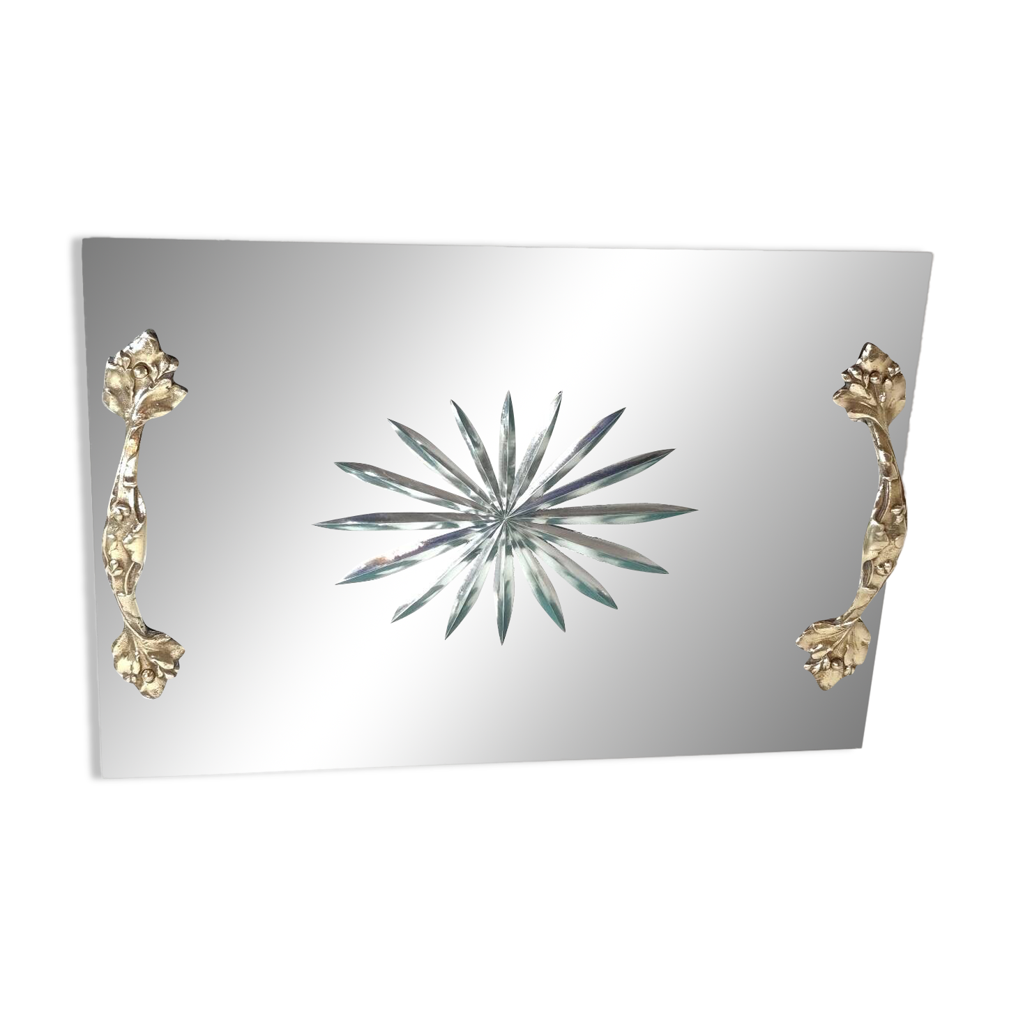 Bandeja de cristal. España, 1940s.