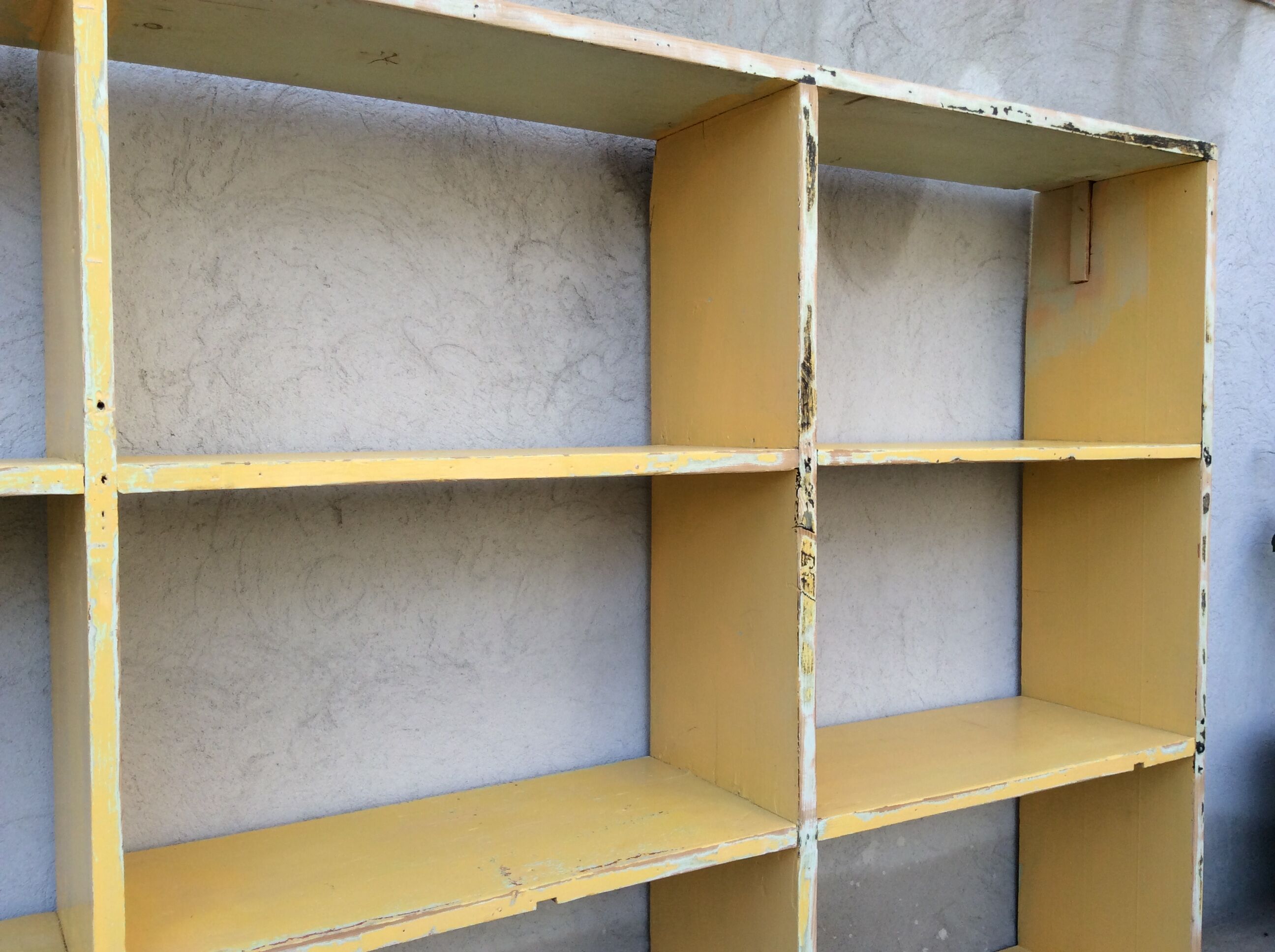 Large workshop furniture with patinated lockers