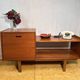Mid century retro vintage teak telephone Bench Seat 1960