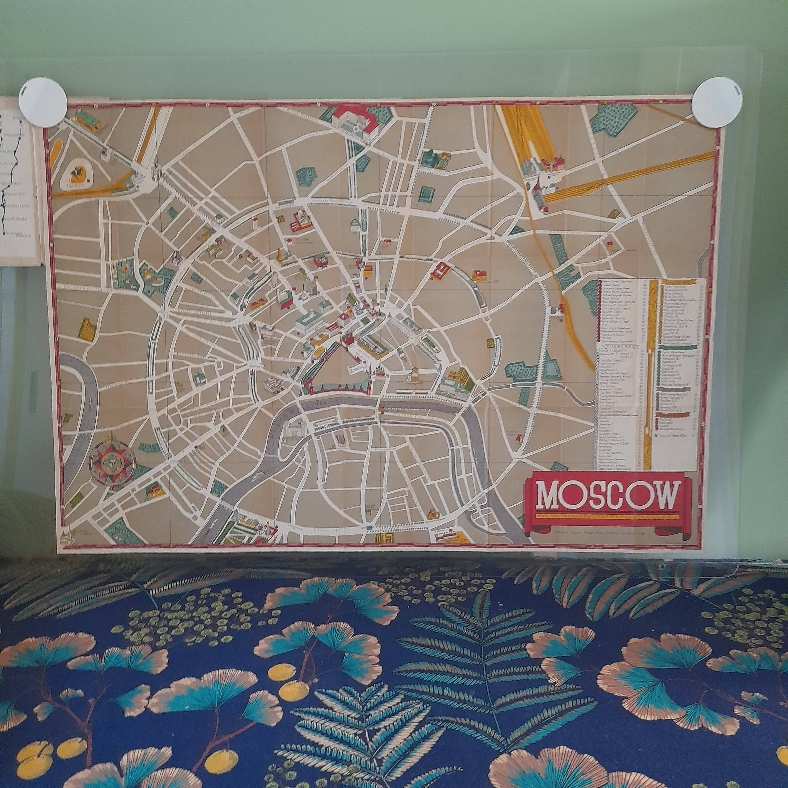 Map Map of the city of Moscow