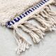 Beni Ouarain Moroccan Berber rug with majorelle blue line 2.45x1.52m