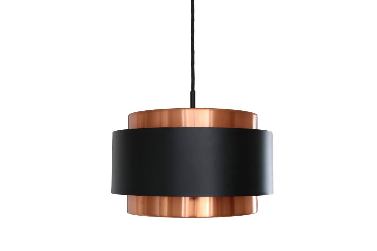 Lampe suspendue Saturn en cuivre Jo Hammerborg par Fog and Morup