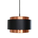 Lampe suspendue Saturn en cuivre Jo Hammerborg par Fog and Morup