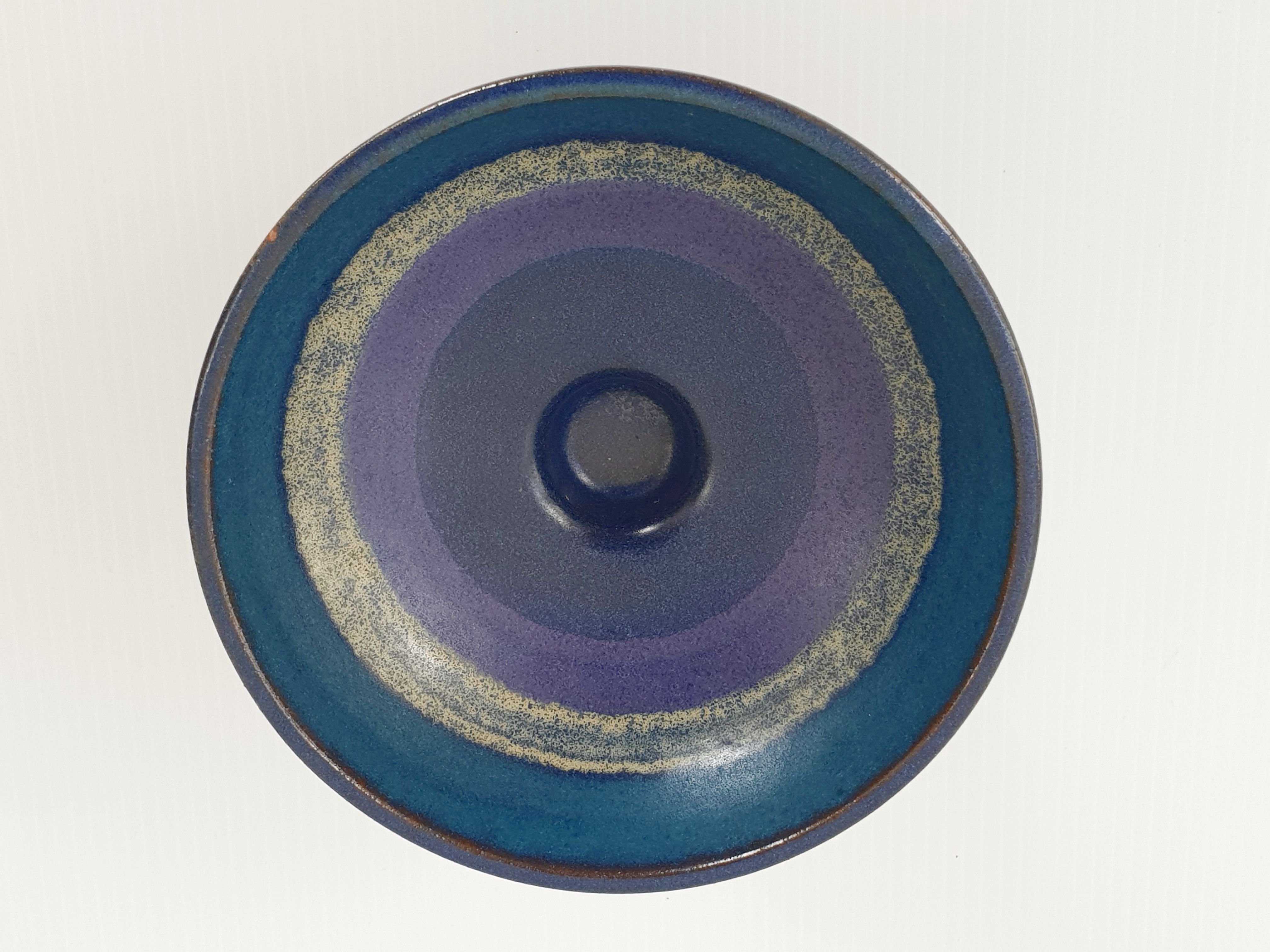 Vintage stoneware candlestick