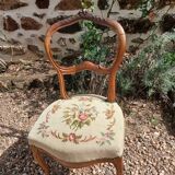 Chaise ancienne tapissée