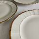 « Pallas » - 6 assiettes à dessert en porcelaine Limoges Balleroy & Cie
