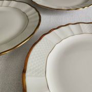 "Pallas" - 6 dessert plates in Limoges porcelain Balleroy & Cie