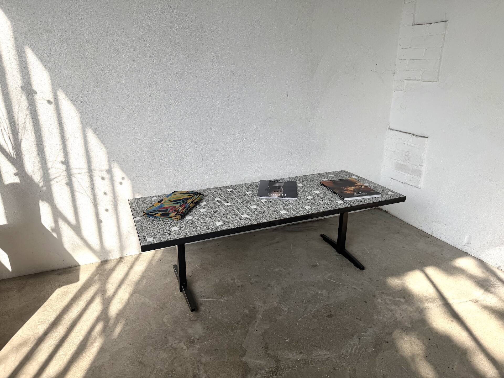 Modernist coffee table with ceramic mosaic, Lilienthal, 1960s.