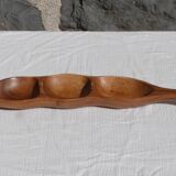 Wooden aperitif dish