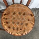 Pair of bistro chairs in canning Thonet