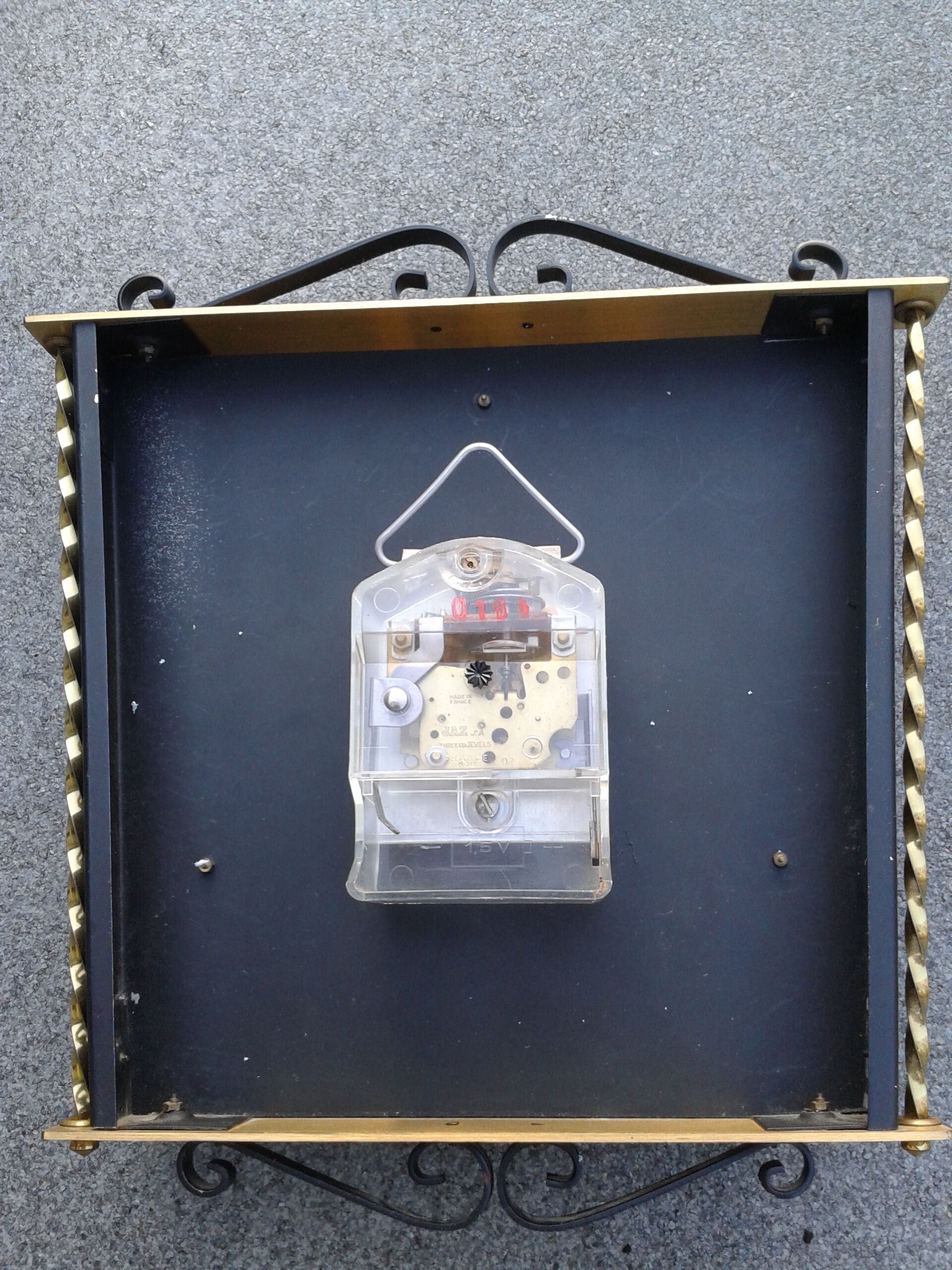 1950s vintage JAZ wall clock