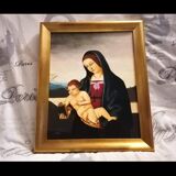 Peinture et son cadre "La Nativité"