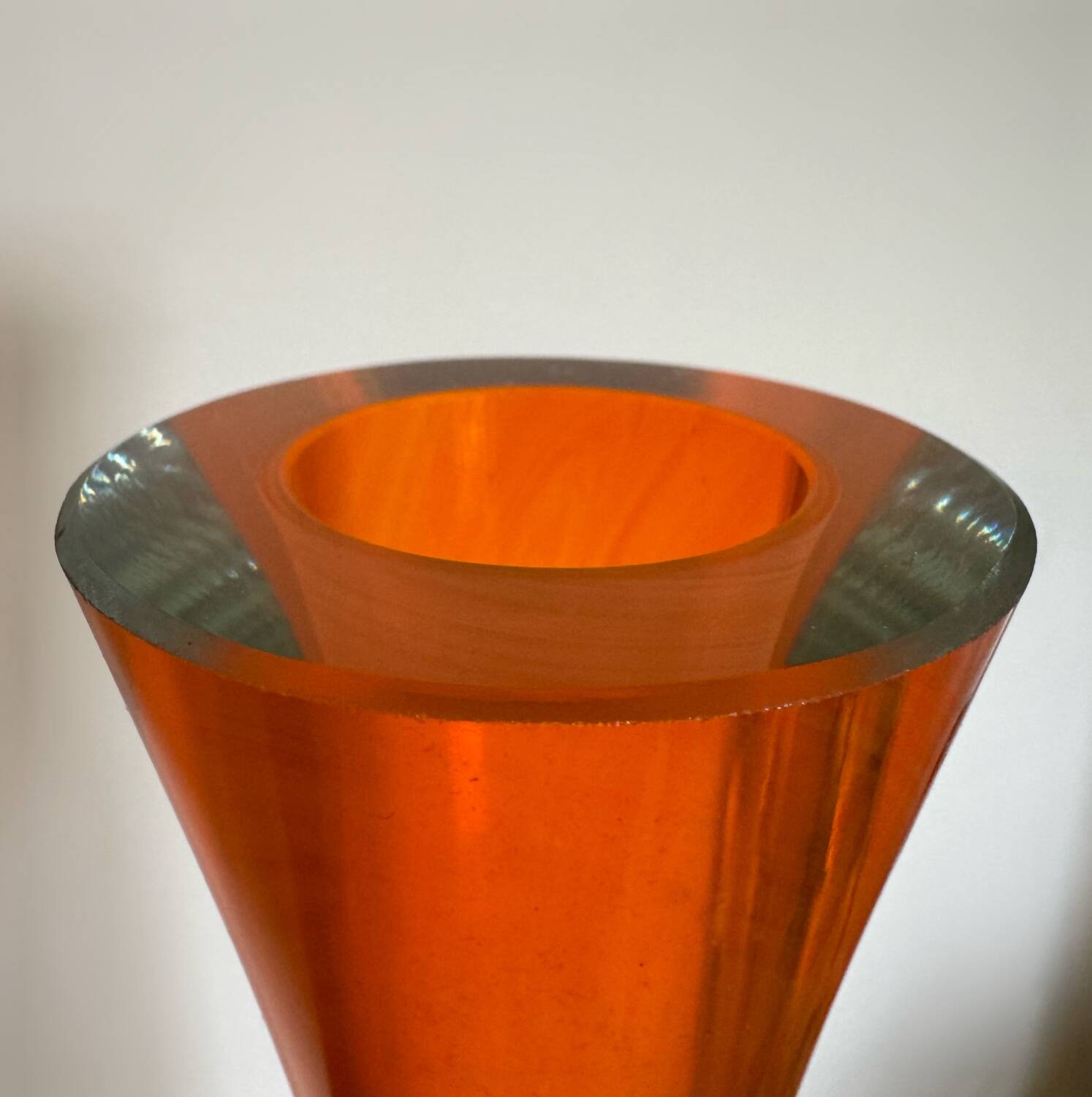 Large vintage Murano glass soliflore vase