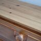 Chest of drawers with 4 drawers in solid pine, rustic mountain style, 1970s.