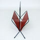 Fifties perforated metal magazine rack