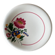 Large antique salad bowl on a pedestal, made of Sarreguemines earthenware.
