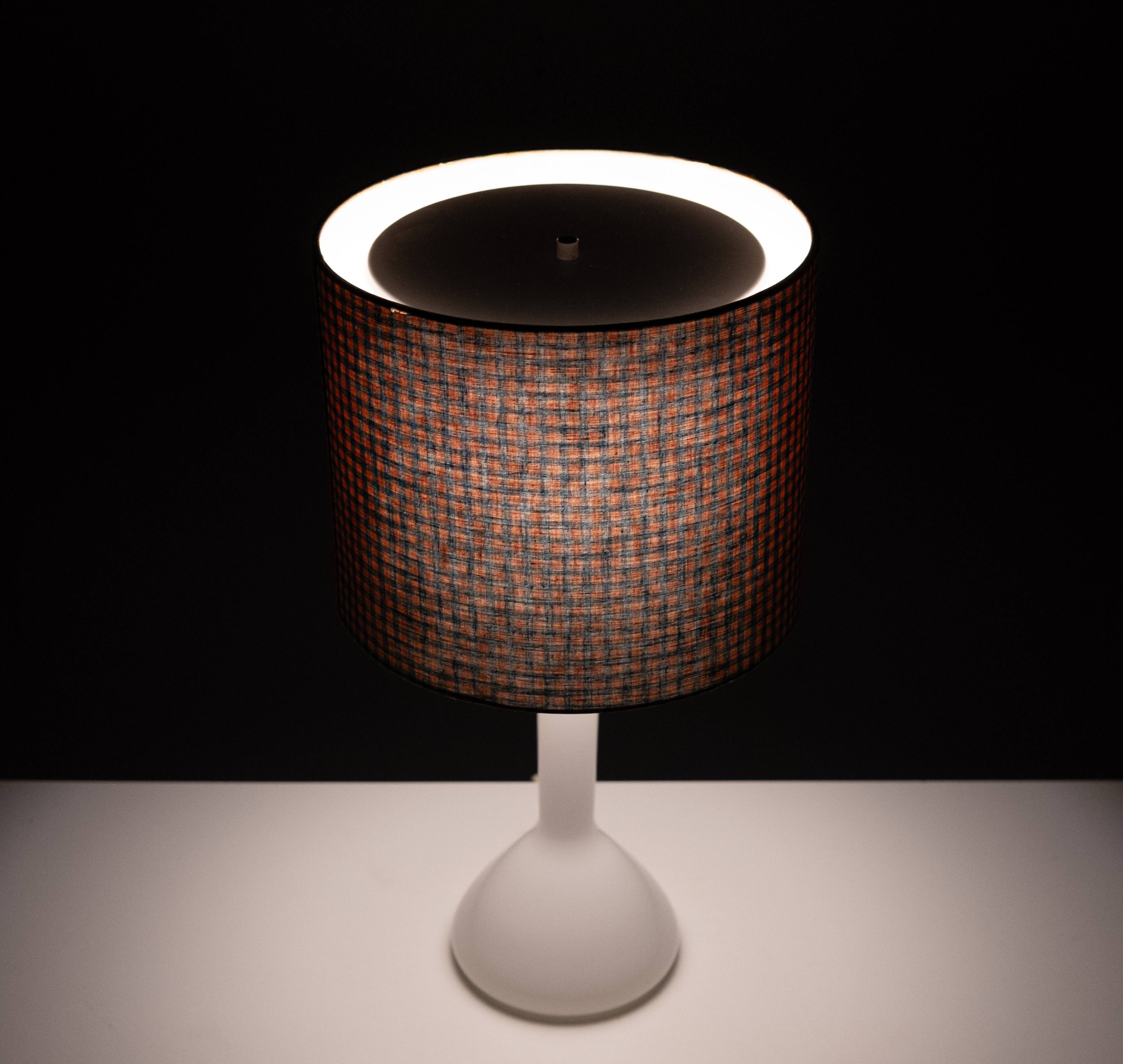 Kastrup Holmegaard Opaline Glass Table lamp Denmark 1960s