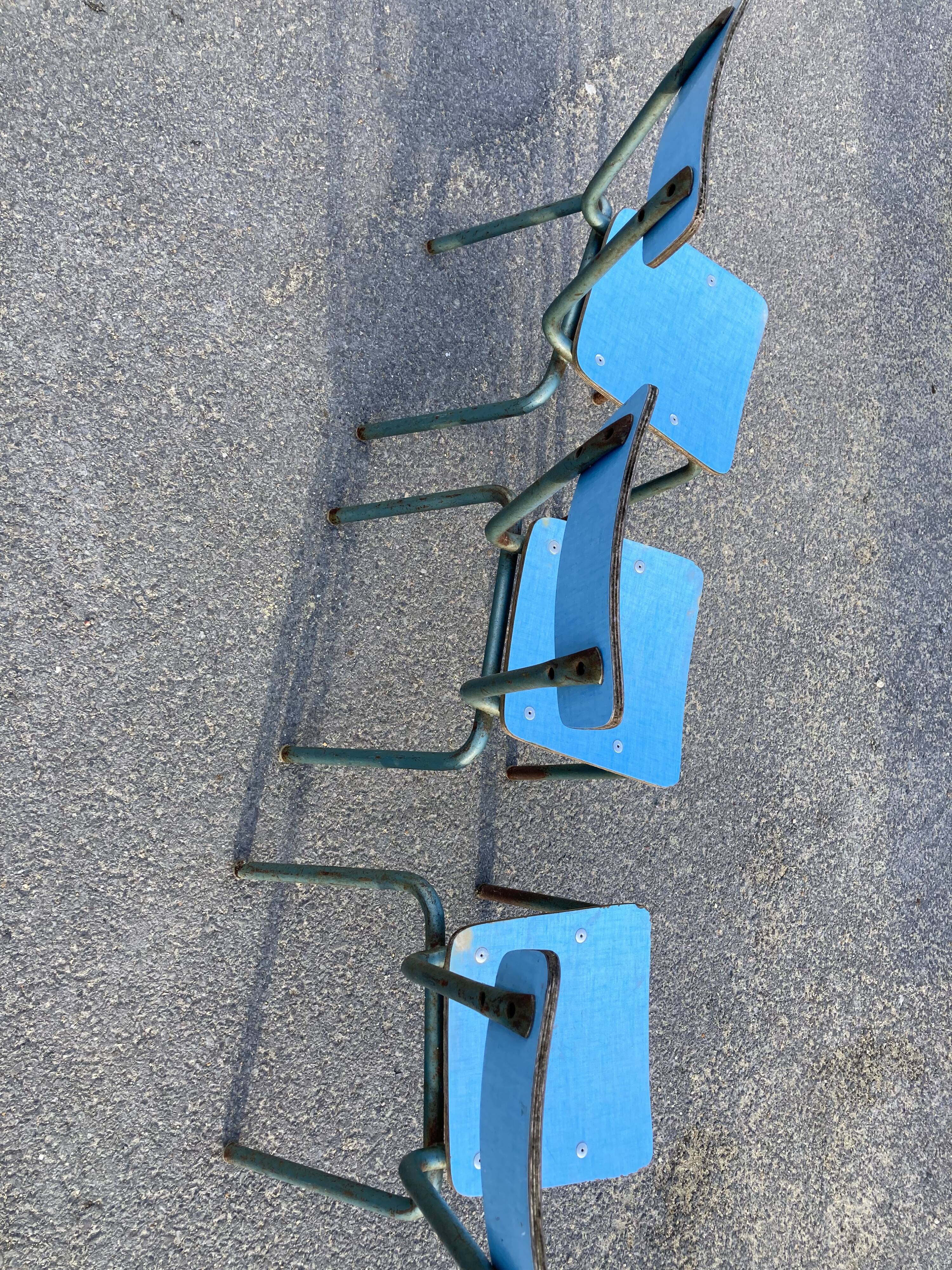 Set of 3 school chairs