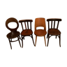 Lot de chaises bistrot dépareillées