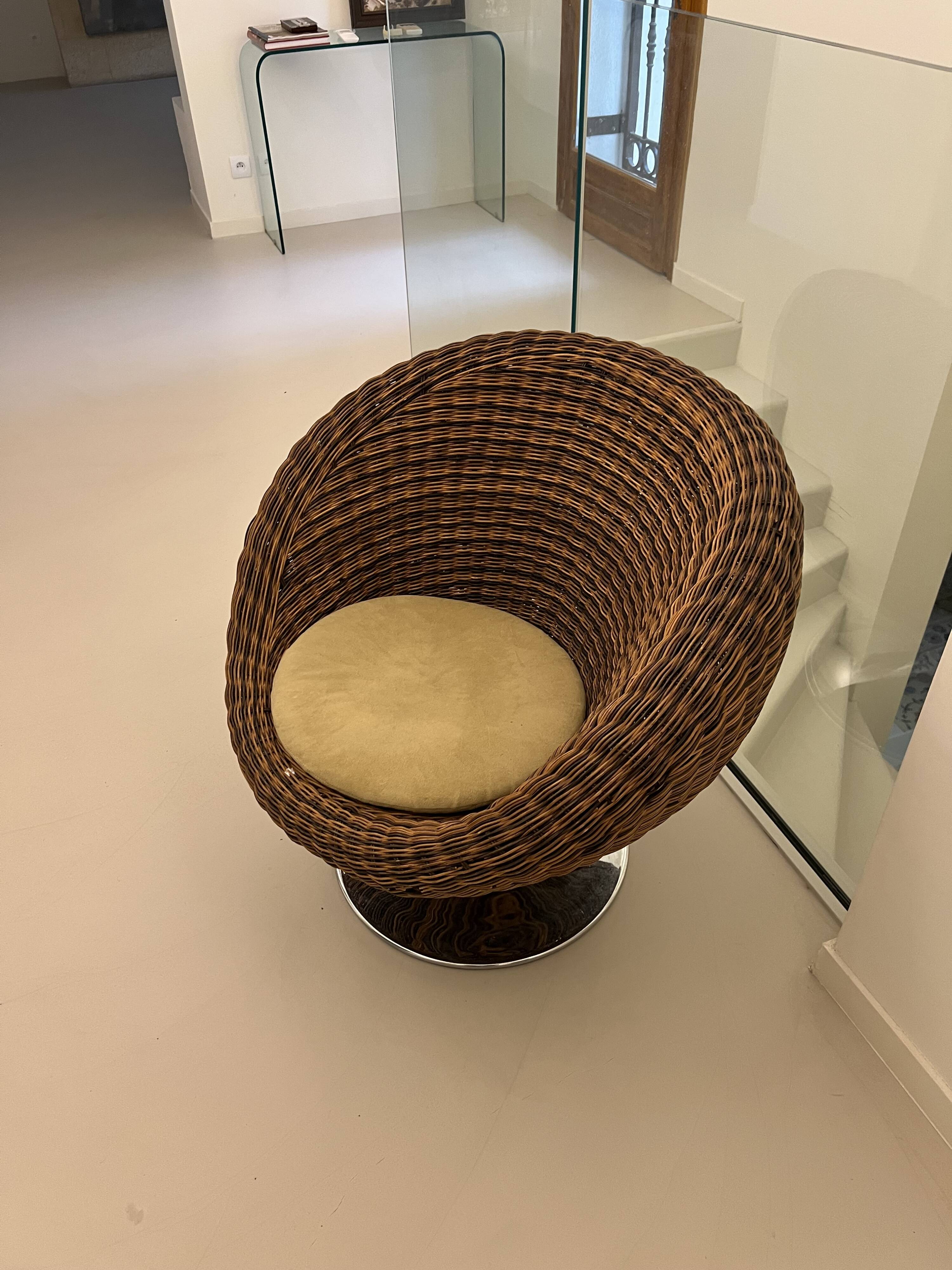 Rattan armchair