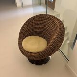 Rattan armchair