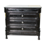 Napoleon III chest of drawers in blackened wood