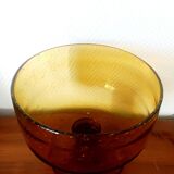 Large bubble glass centrepiece bowl Biot 25 cm