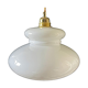 Suspension vintage en opaline blanche