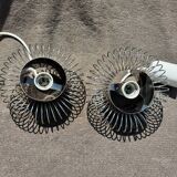 Pair of 70's Andrea Lazzari pendant lights for Morosini