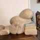 Old Pair of Asian Bookends Exotic Wood Asia Buddha