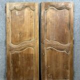 Pair of 18th century woodwork doors in poplar