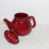 Red vintage teapot