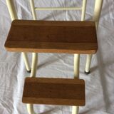 Vintage retractable stepladder stool