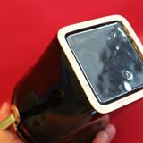 Ceramic coffee pot with black and gold waterproof closure lid