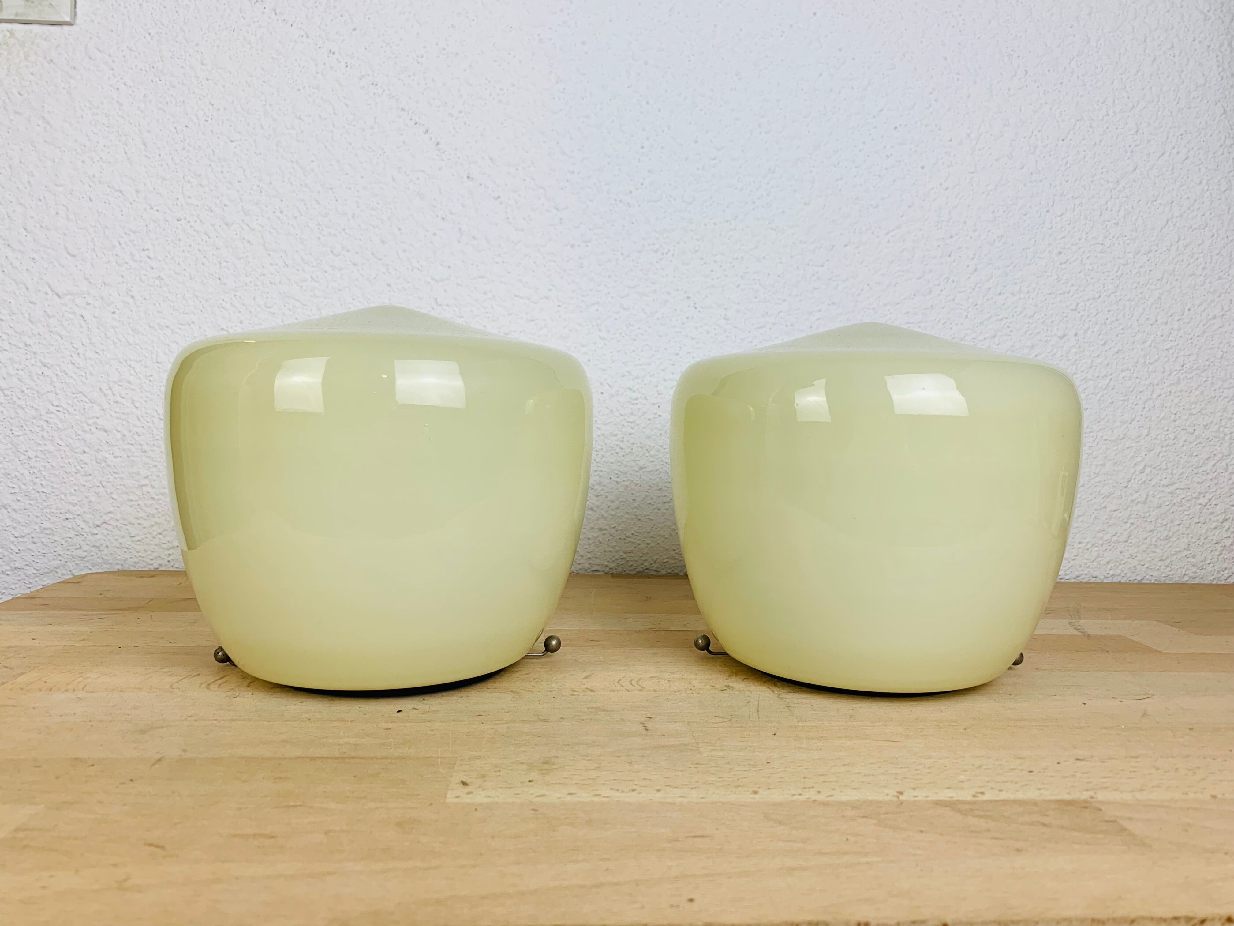 Ceiling lamps 50s opaline Regent or wall lamps