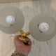 Gold wall light