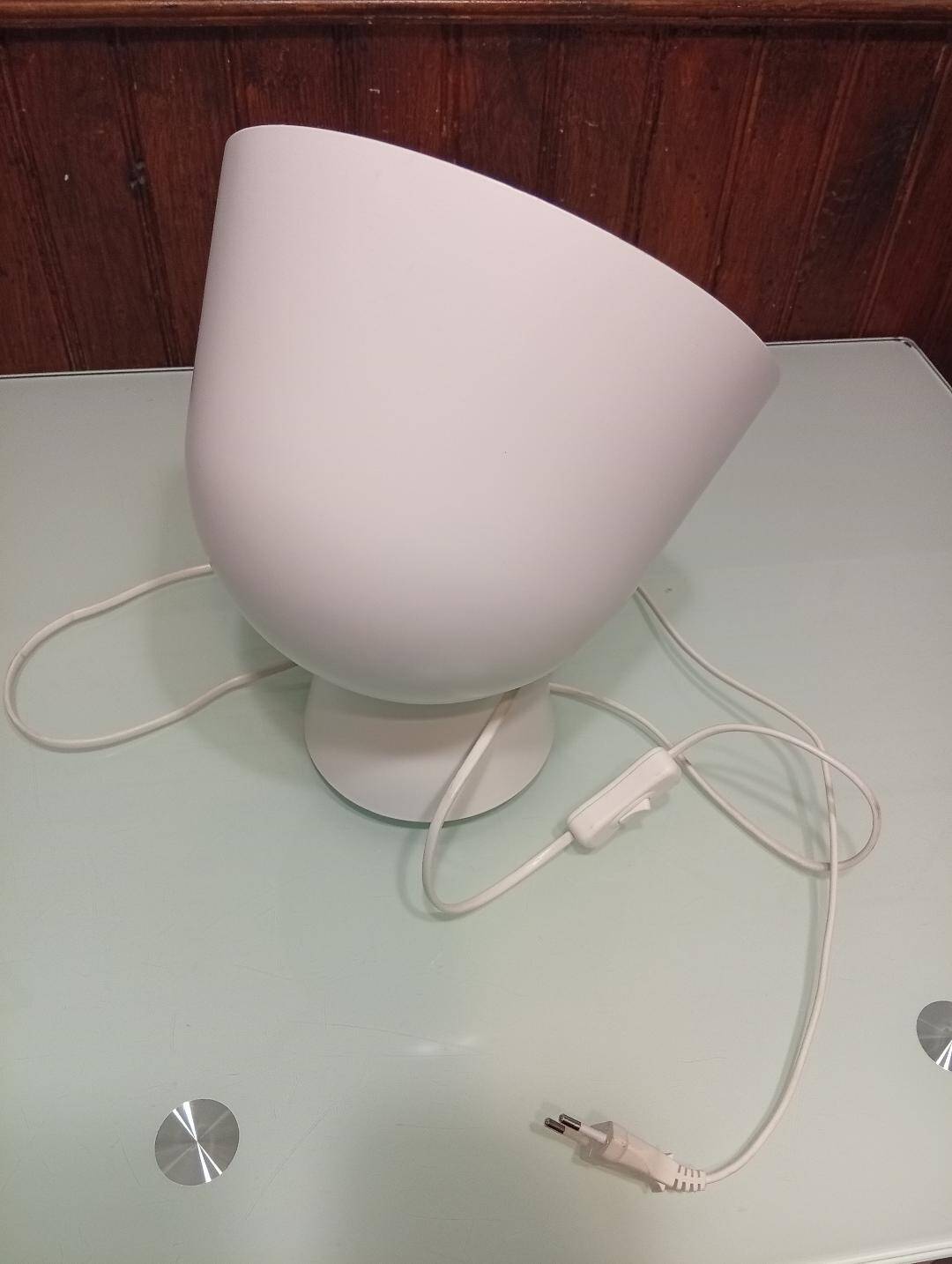 White metal floor lamp by ola whilborg for ikea 2000s