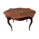 Fiddled middle table - louis xv style - marquetry and veneer wood