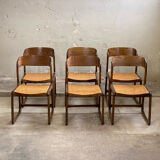 6 baumann cans sleigh chairs