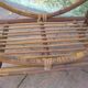Bedside in rattan and bamboo